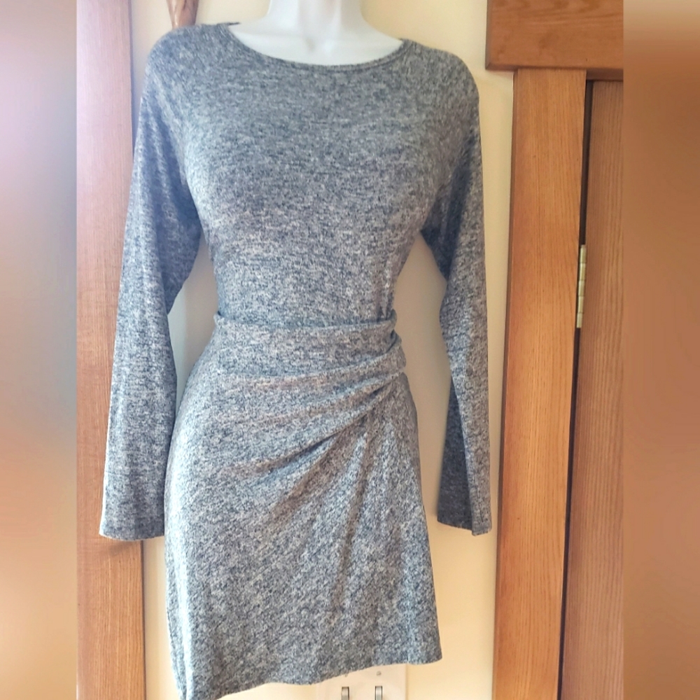 Athleta Tunic Dress Heathered Gray Very Soft & Excellent Condition Sz PXS 2P